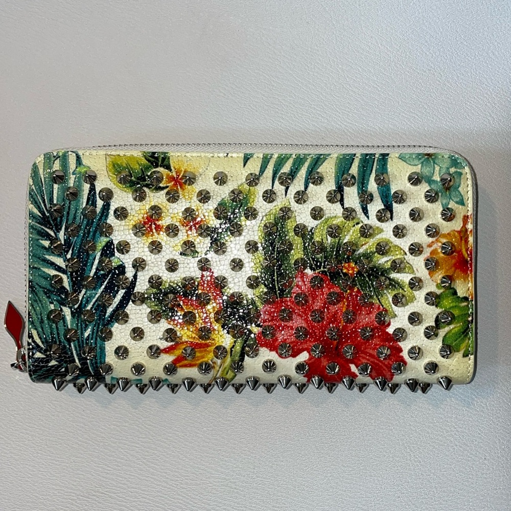 Authentic Christian Louboutin Flower Stud Pattern Preowned